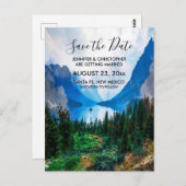 Rustieke Country Mountains Natuur Save the Date Briefkaart (Voorkant / Achterkant)