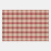 Rustieke Country Plaid Boho Kerstmis Inpakpapier Vel (Voorkant 3)