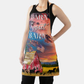 Rustieke Country Red Barn met Dieren Schort (Insitu)