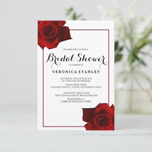 Rustieke Country Rozen Classy Floral Vrijgezellenf Kaart (Staand voorkant)