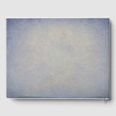 Rustieke Country String Lights Dusty Blue Bruiloft Gastenboek (Achterkant)