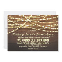Rustieke Country String Lights en Wood Wedding