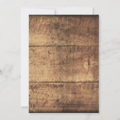 Rustieke Country String Lights Huwelijksuitnodigin Kaart (Achterkant)