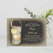 Rustieke Country Tree Candle Vrijgezellenfeest Kaart (Staand voorkant)