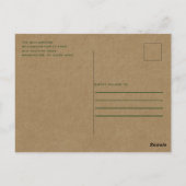 Rustieke Country Trees Kerstfeest uitnodiging (Achterkant)