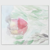 Rustieke Country Village sneeuw Cadeaupapier (Vlak)