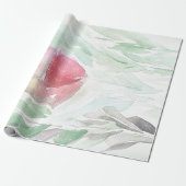 Rustieke Country Village sneeuw Cadeaupapier (Uitgerold)