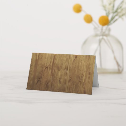 Rustieke Country Wedding Gevouwen Plaats Kaarten Plaatskaartje (Voorkant)