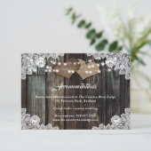 Rustieke Country Wedding Hotel Accommodatie Kaart (Staand voorkant)