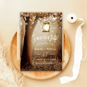 Rustieke Country Wedding Save the Date Kaart