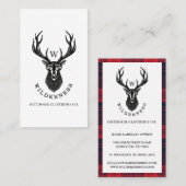 Rustieke Country Wilderness Herten & Glazen Geplaa Visitekaartje (Voorkant / Achterkant)