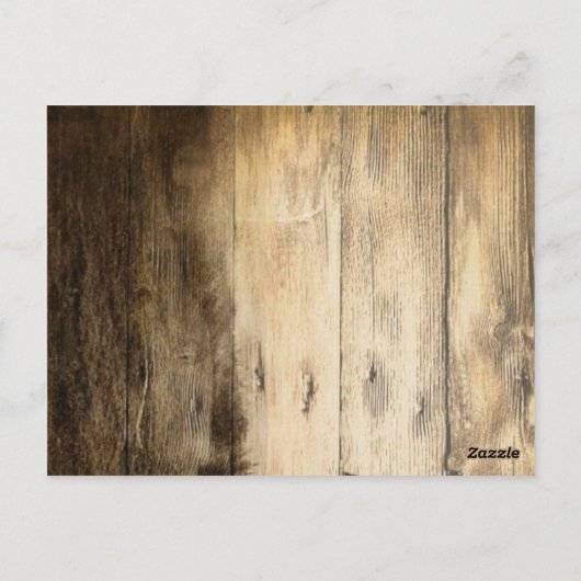 Rustieke Country Wood Barn Wedding bedankt Briefkaart (Achterkant)