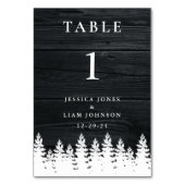 Rustieke Country Wood Herfst Herfst Winter Wedding Kaart (Achterkant)