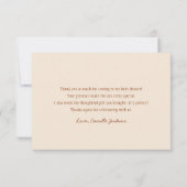 Rustieke Cowboy Baby shower Dank u kaart (Achterkant)