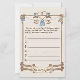 Rustieke Cowboy Baby Shower Raad het Babyvoedsel S