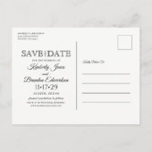 Rustieke Cowboy Boots Bruiloft Save the Date Brief Aankondigingskaart (Achterkant)