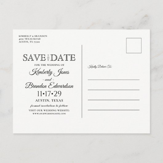 Rustieke Cowboy Boots Bruiloft Save the Date Brief Aankondigingskaart (Achterkant)