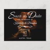 Rustieke Cowboy Boots Bruiloft Save the Date Brief Aankondigingskaart (Voorkant)