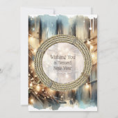 Rustieke Cowboy Boots Country & Western gepersonal Feestdagenkaart (Achterkant)