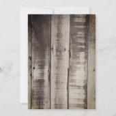 Rustieke Cowboy Boots Country Western Quinceanera Kaart (Achterkant)