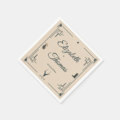 Rustieke Cowboy bruiloft Western Elegant Servet (Hoek)