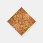 Rustieke Cowboy Bruin Lederen Land Western Party Servet (Hoek)