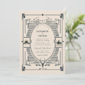 Rustieke  Cowboy Country Wedding Foto Kaart (Staand voorkant)