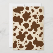 Rustieke cowboy eerste rodeo 1e verjaardag uitnodi kaart (Achterkant)