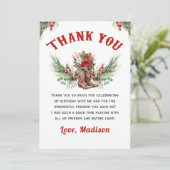 Rustieke Cowboy Laarzen Kerstkaart Bedankkaart (Staand voorkant)