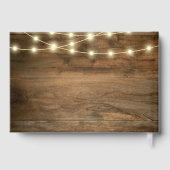 Rustieke Cowboy Laarzen Zonnebloem Westerne bruilo Gastenboek (Achterkant)