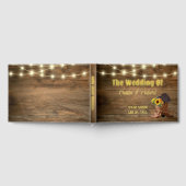 Rustieke Cowboy Laarzen Zonnebloem Westerne bruilo Gastenboek (Volledig)