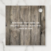 Rustieke Cowboy Paardrijden Verjaardagsfeest Bedankjes Labels (Achterkant)