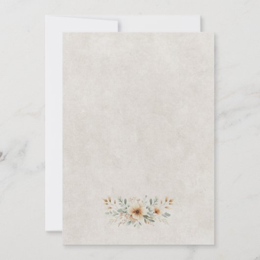 Rustieke Cowboy pet bruiloft Kaart (Achterkant)