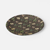 Rustieke cowboy Western Rodeo houten verjaardagsfe Papieren Bordje (Gekanteld)