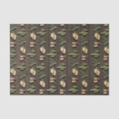 Rustieke cowboy Western Rodeo houten verjaardagsfe Tissuepapier (Voorkant)