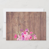 Rustieke cowboylaarzen floraal baby shower per pos kaart (Achterkant)