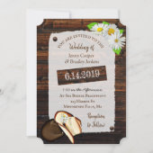 Rustieke Cowboylaarzen, Petten en madeliefjes brui Kaart (Voorkant)