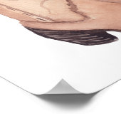 Rustieke cowboylaarzen waterverf baby shower poster (Hoek)