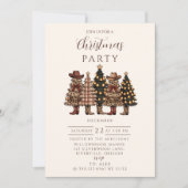 Rustieke Cowboylaarzen Westerse Kerst Kaart (Voorkant)
