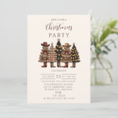 Rustieke Cowboylaarzen Westerse Kerst Kaart (Staand voorkant)
