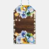 Rustieke Cowgirl Laarzen Floral Dank u Cadeaulabel (Achterkant)