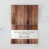 Rustieke Cowgirl Laarzen & Pet Dank u Kaart (Binnen)