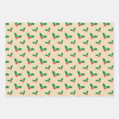 Rustieke Craft Paper Rendier, Ornamenten en Holly (Voorkant 2)