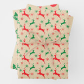 Rustieke Craft Paper Rendier, Ornamenten en Holly (In situ)