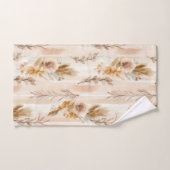 Rustieke Crème Boho Bloem Bad Handdoek (Handdoek)