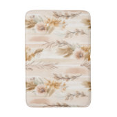 Rustieke Crème Boho Bloem Badmat (Voorkant Verticaal)