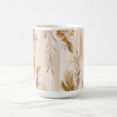 Rustieke Crème Boho Bloem Koffiemok (Center)