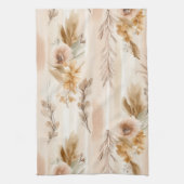 Rustieke Crème Boho Bloem Theedoek (Verticaal)