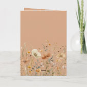Rustieke Crème Boho Bloemige Verjaardag Kaart (Achterkant)