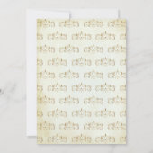  rustieke crème goud islamitische moslim bruiloft kaart (Achterkant)